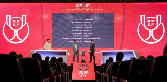 Imagen de un sorteo de la Copa del Rey del año pasado.