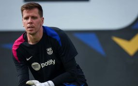 Szczesny durante un entrenamiento en la Ciudad Deportiva.
