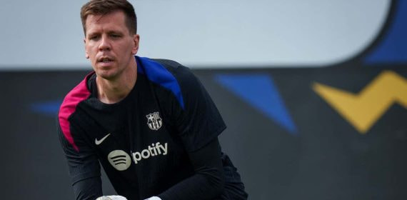 Szczesny durante un entrenamiento en la Ciudad Deportiva.