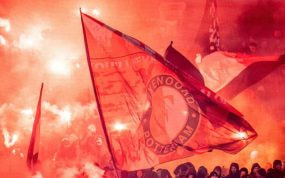 Ultras del Feyenoord.