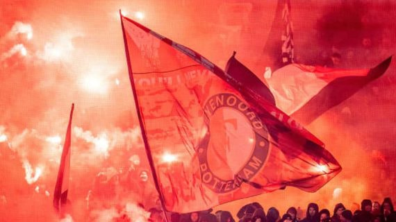 Ultras del Feyenoord.