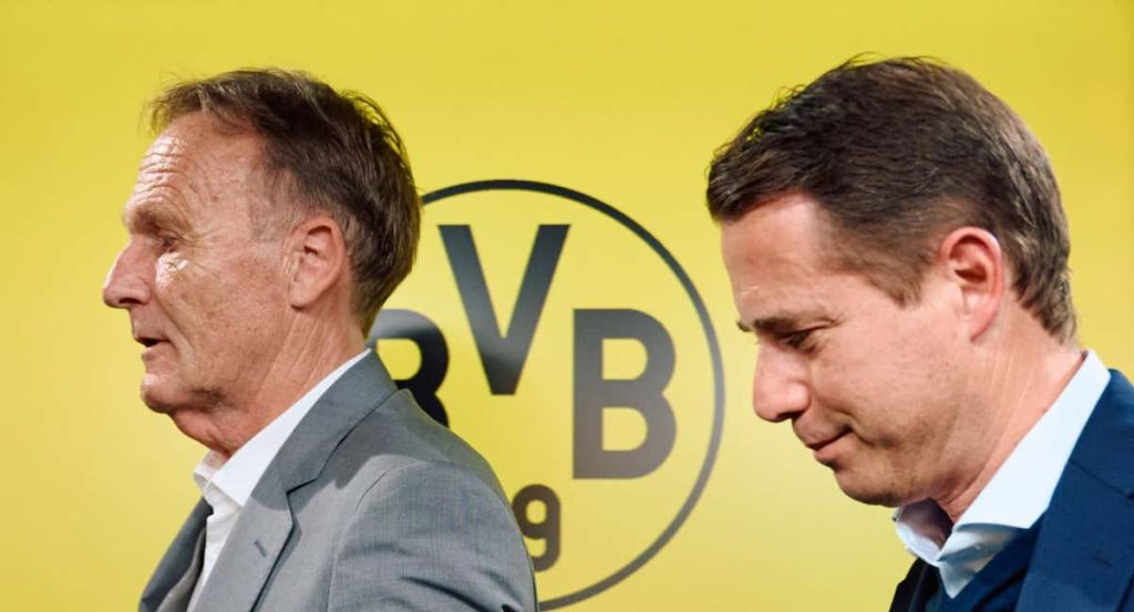 Watzke, CEO del Borussia y amigo de Florentino, junto a Lars Ricken, su 'heredero'.