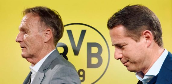 Watzke, CEO del Borussia y amigo de Florentino, junto a Lars Ricken, su 'heredero'.
