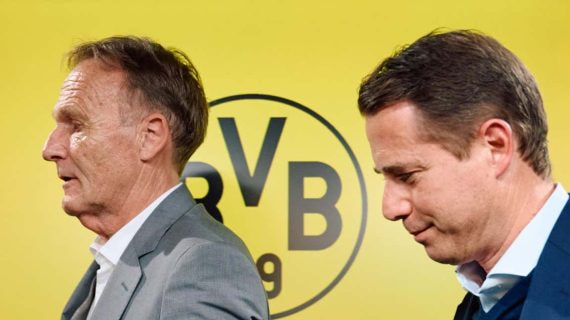 Watzke, CEO del Borussia y amigo de Florentino, junto a Lars Ricken, su 'heredero'.