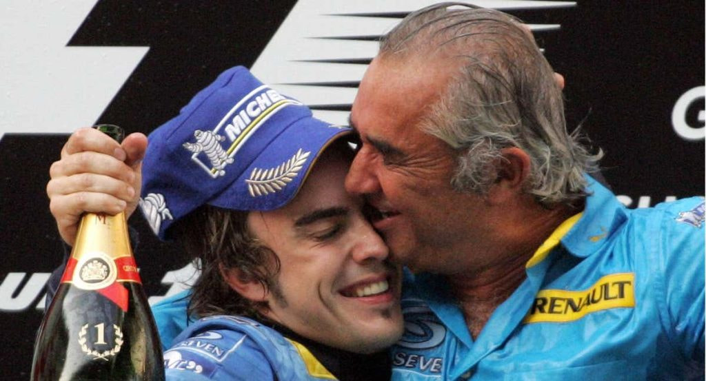 Alonso y Briatore, inseparables.
