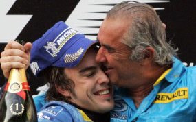 Alonso y Briatore, inseparables.
