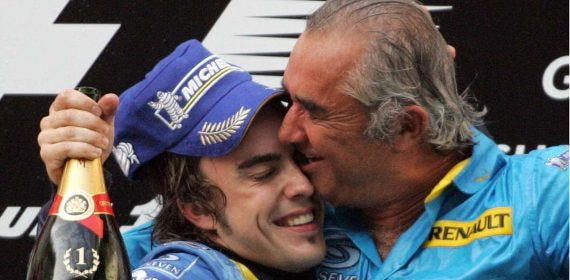 Alonso y Briatore, inseparables.