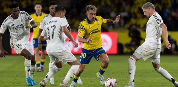 Alberto Moleiro, contra el Real Madrid