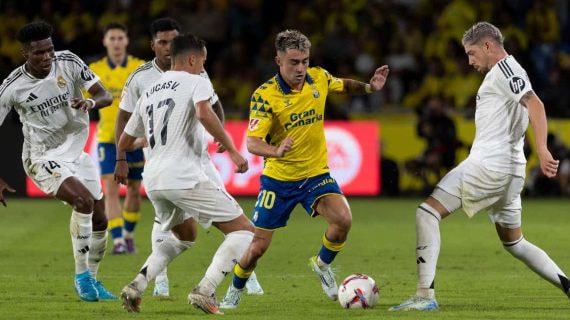 Alberto Moleiro, contra el Real Madrid