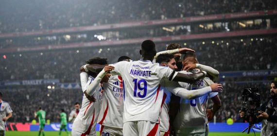 El Lyon, en un partido.