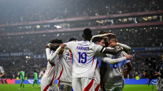 El Lyon, en un partido.