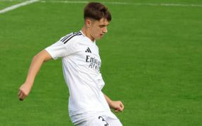 Aguado, con la cantera del Real Madrid.
