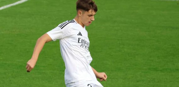 Aguado, con la cantera del Real Madrid.