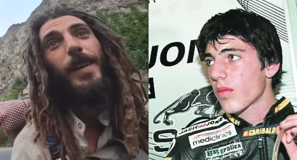 Axel Pons, en 2024 y en su etapa de piloto, en 2008.