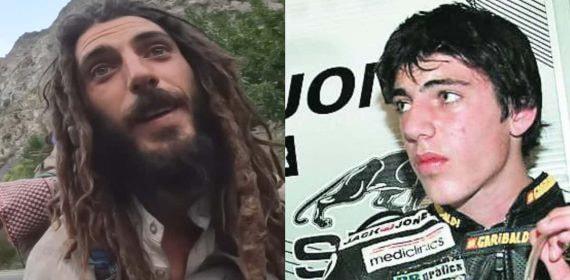 Axel Pons, en 2024 y en su etapa de piloto, en 2008.