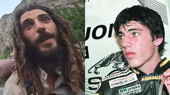 Axel Pons, en 2024 y en su etapa de piloto, en 2008.