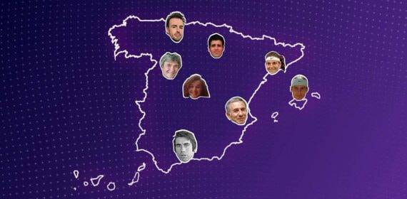 El mapa del callejero de los deportistas españoles históricos.