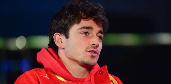 El piloto de Ferrari Charles Leclerc.