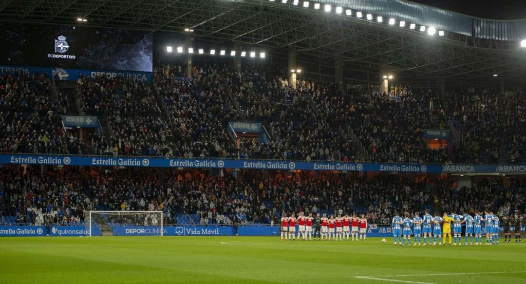 El Estadio Riazor donde juega de local el Dépor.