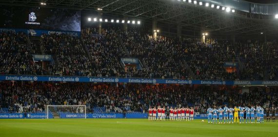 El Estadio Riazor donde juega de local el Dépor.