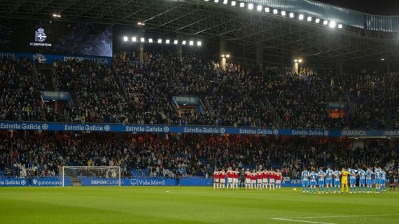 El Estadio Riazor donde juega de local el Dépor.