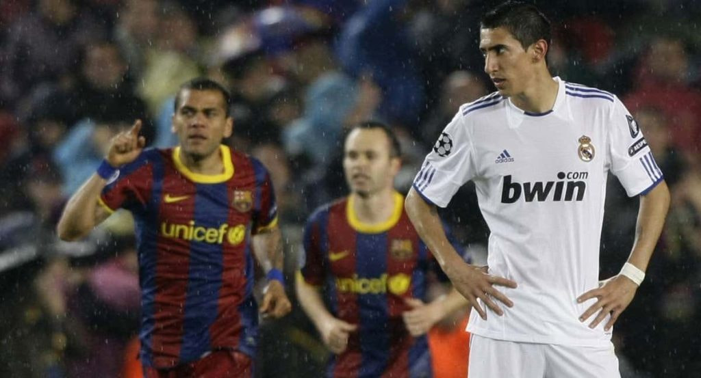 Di María, durante un Clásico.