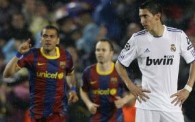Di María, durante un Clásico.