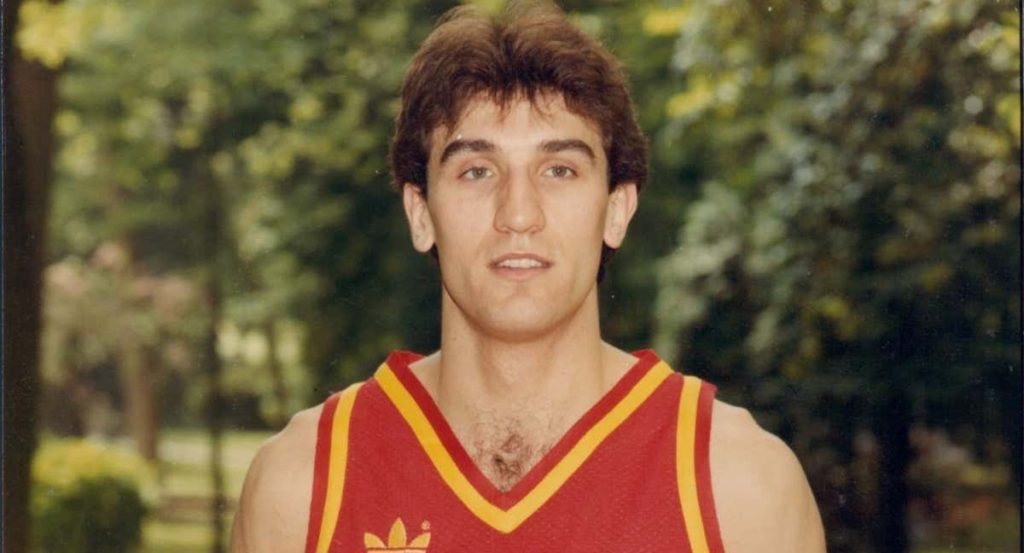 Epi con la Selección española de baloncesto.