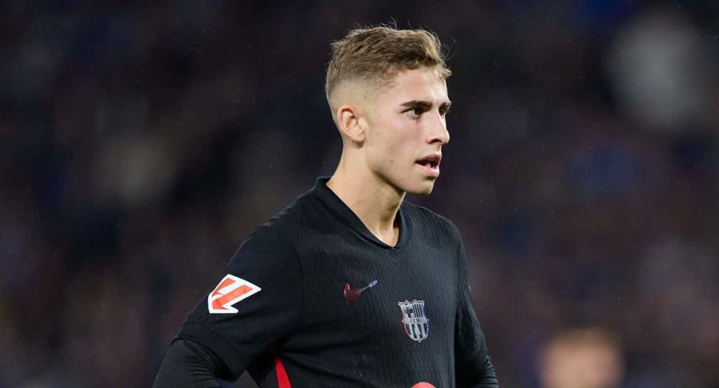 Fermín, durante el partido del Barça contra la Real Sociedad.