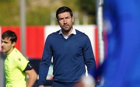 Gabi, en un partido.