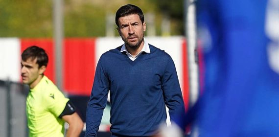 Gabi, en un partido.