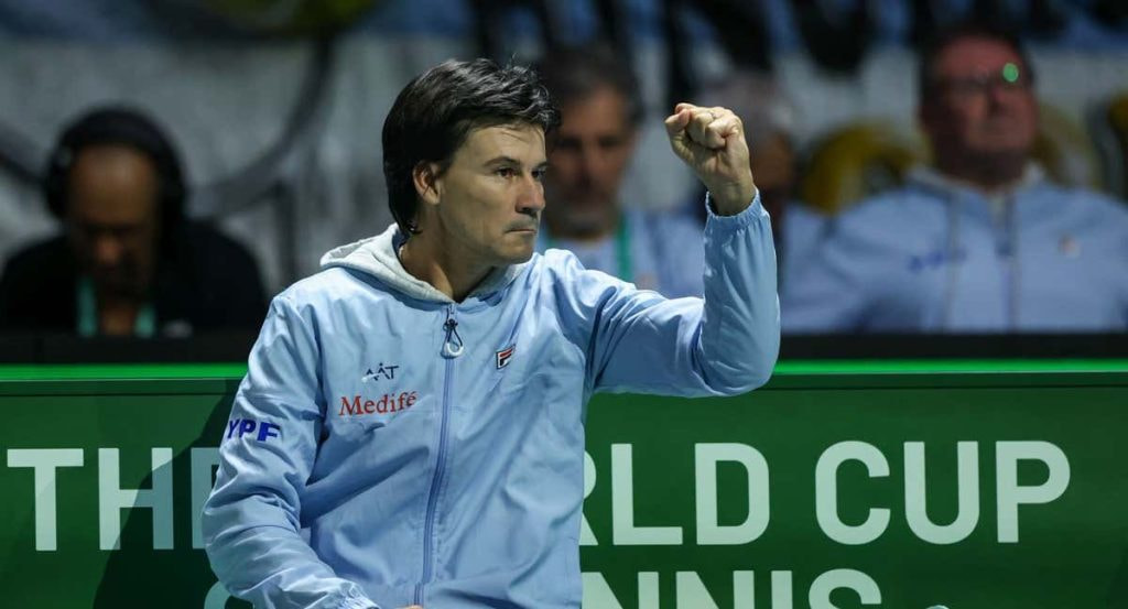 Guillermo Coria, durante las eliminatorias de la Copa Davis de septiembre en Mánchester.