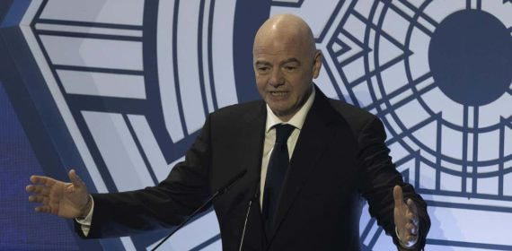 Infantino, en un acto de FIFA.