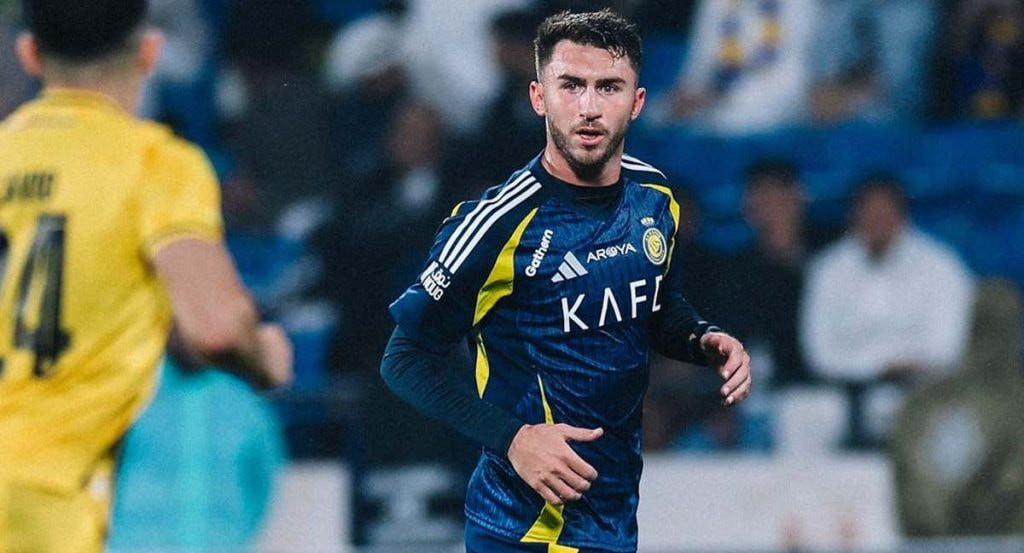 Laporte, en un partido con el Al-Nassr.