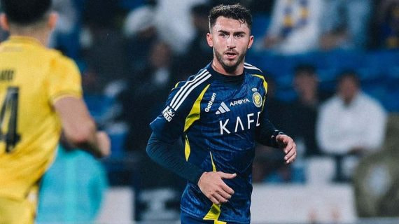 Laporte, en un partido con el Al-Nassr.
