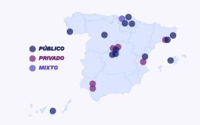 El mapa de los estadios de LaLiga, según su tipo de propiedad.