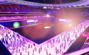 El Atlético de Madrid convertirá los laterales del césped del Metropolitano en una pista de hielo para patinar.