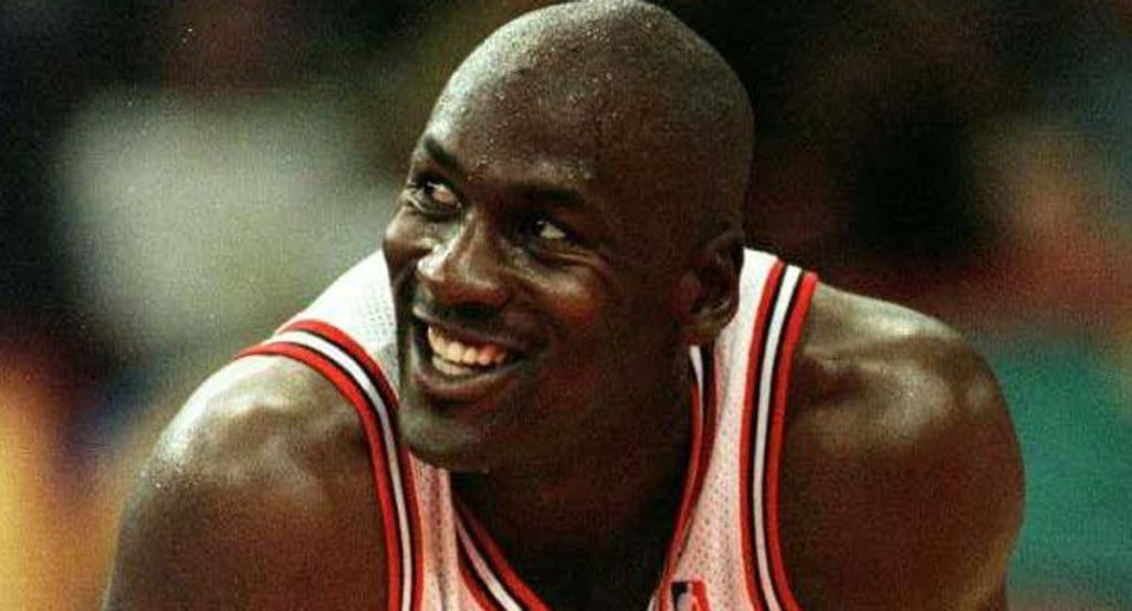 Michael Jordan en un partido con los Chicago Bulls.