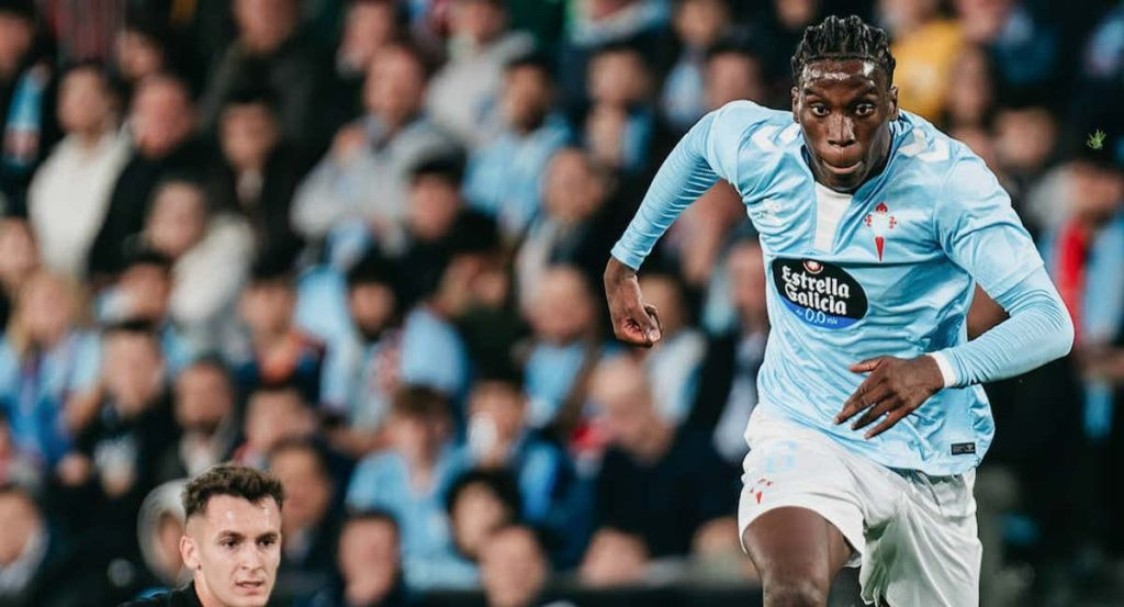 Ilaix Moriba, en el partido ante el Barcelona del pasado sábado.