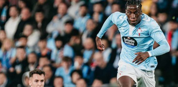 Ilaix Moriba, en el partido ante el Barcelona del pasado sábado.