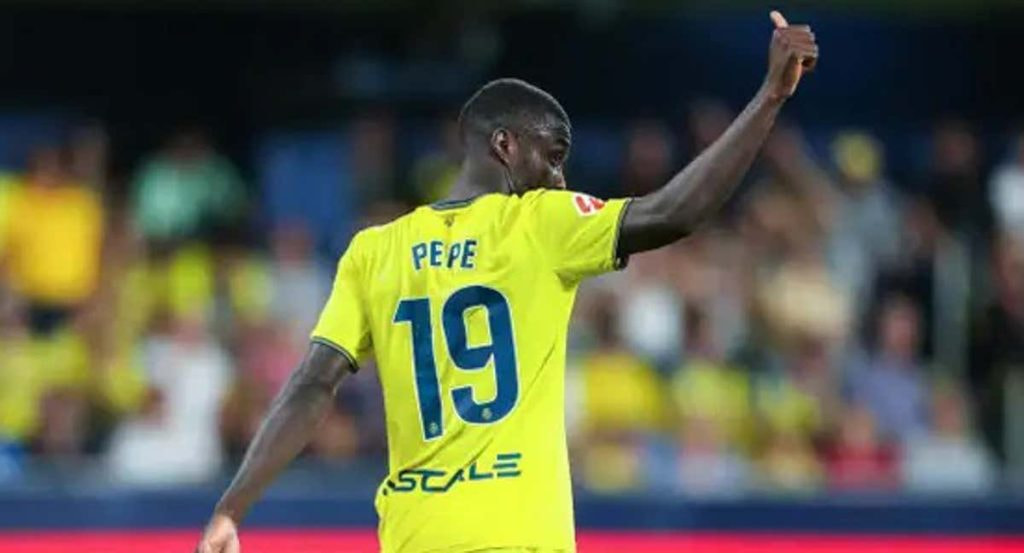 Nicolas Pépé, durante un partido del Villarreal.