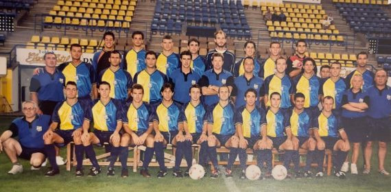 Foto de equipo del Palamós en la época de Piterman.