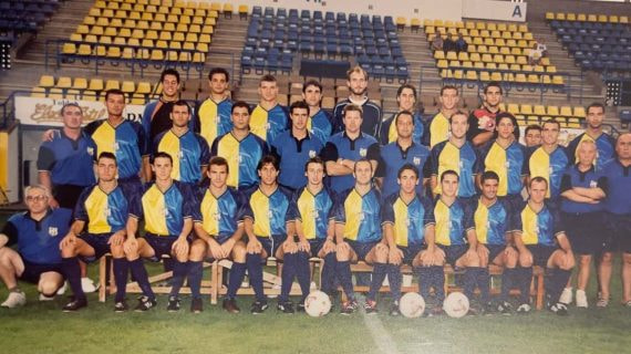 Foto de equipo del Palamós en la época de Piterman.