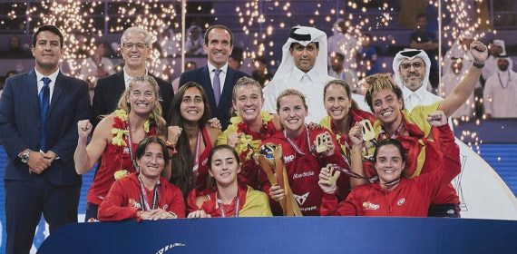 La selección femenina de España, campeona mundial en Catar 2024.