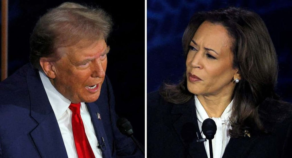 Donald Trump, candidato republicano, y Kamala Harris, candidata demócrata.