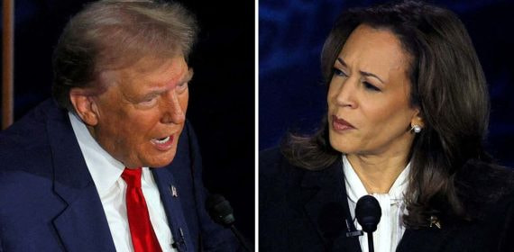 Donald Trump, candidato republicano, y Kamala Harris, candidata demócrata.