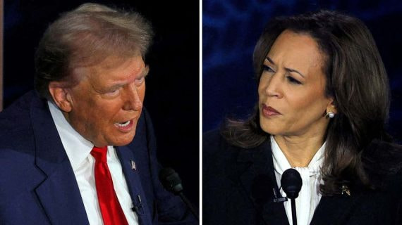 Donald Trump, candidato republicano, y Kamala Harris, candidata demócrata.