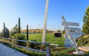 Uno de los campos de la Ciudad Deportiva del Real Madrid.