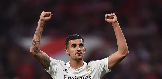Ceballos, en un partido con el Real Madrid.