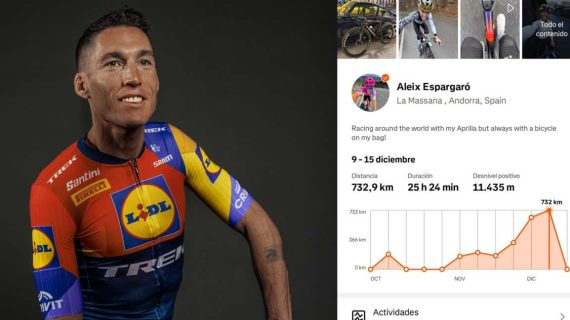 Aleix Espargaró, con los colores del Lidl-Trek.